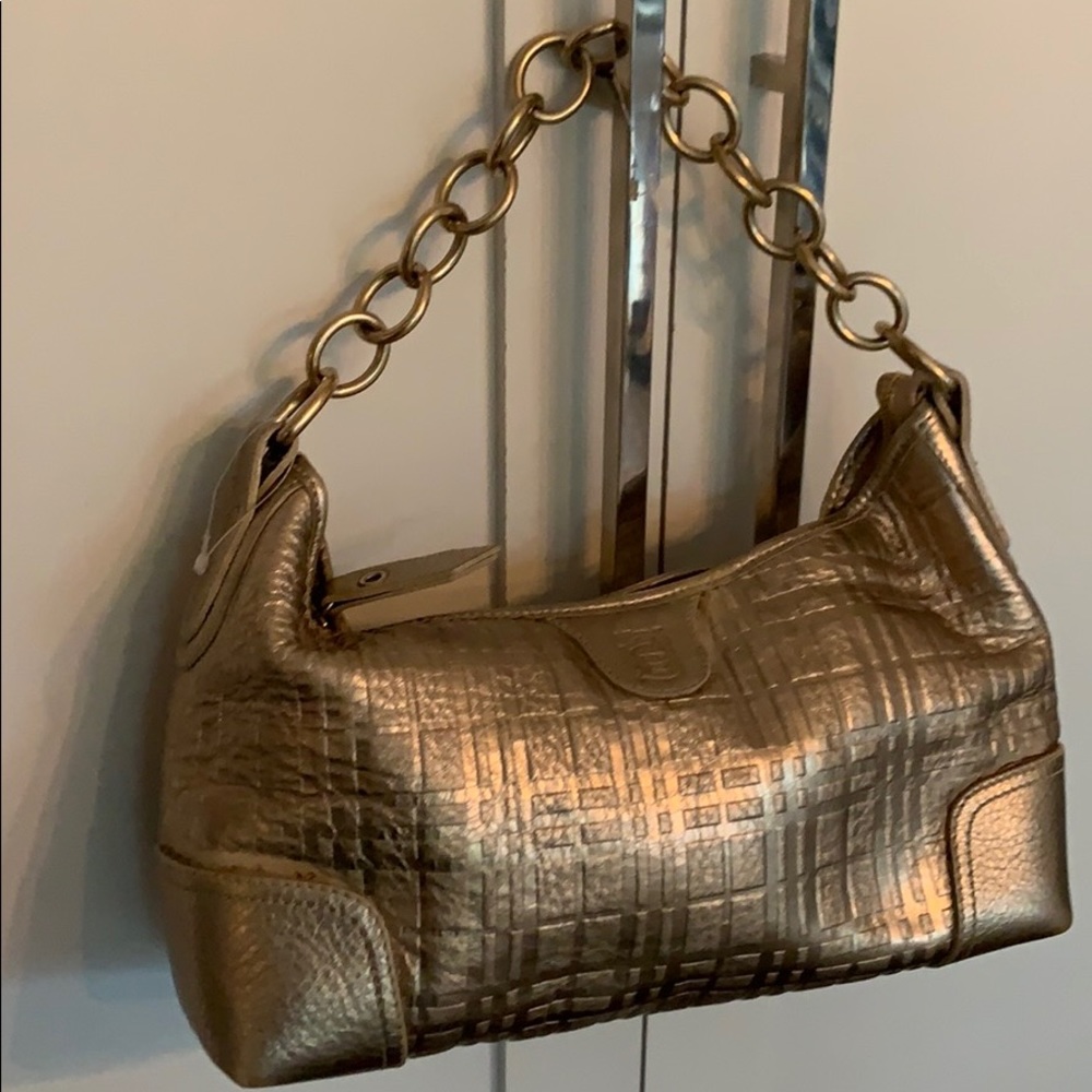 Burberry London Gold Baguette